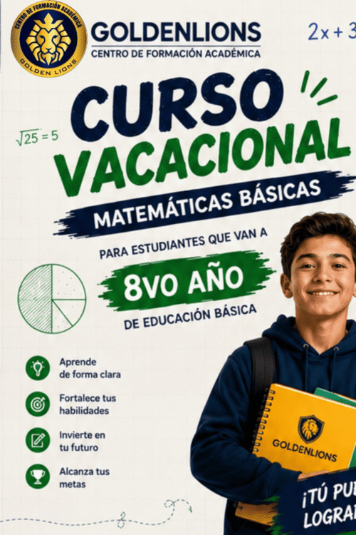 Curso Vacacional de Matemáticas Básicas para 8.º Año de Educación Básica